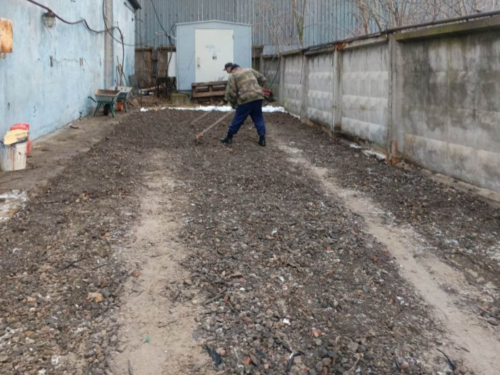 Создание парковки и площадки хранения для химического предприятия